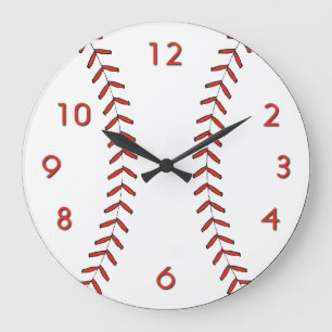 Baseball-Wanduhr Große Wanduhr