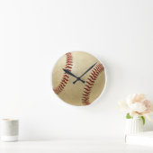 Baseball-Wanduhr Runde Wanduhr (Zuhause)