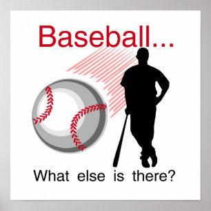 Baseball was sonst T - Shirts und Geschenke Poster