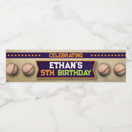 Baseball-Wasser-Flasche Wasserflaschenetikett