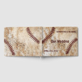 Baseball Wedding Guest Book, Personalisiert Gästebuch (Voll)