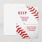 Baseball Wedding RSVP Karte (Vorne/Hinten)