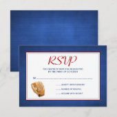 Baseball Wedding RSVP Response Card Karte (Vorne/Hinten)