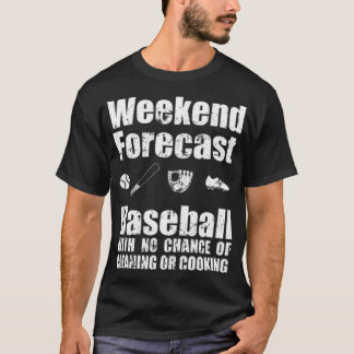 Baseball Weekend Prognose keine Chance Baseball h T-Shirt