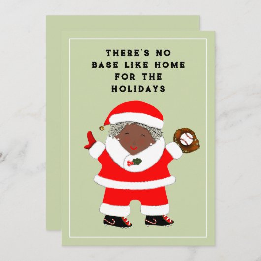 Baseball Weihnachten (Vorne/Hinten)