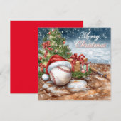Baseball Weihnachten (Vorne/Hinten)