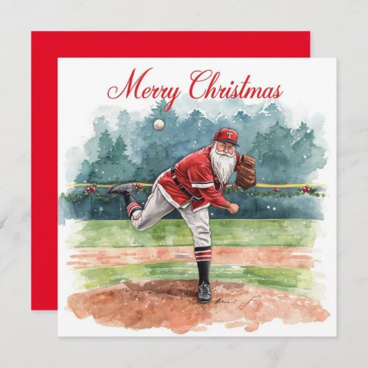 Baseball Weihnachten (Vorne/Hinten)