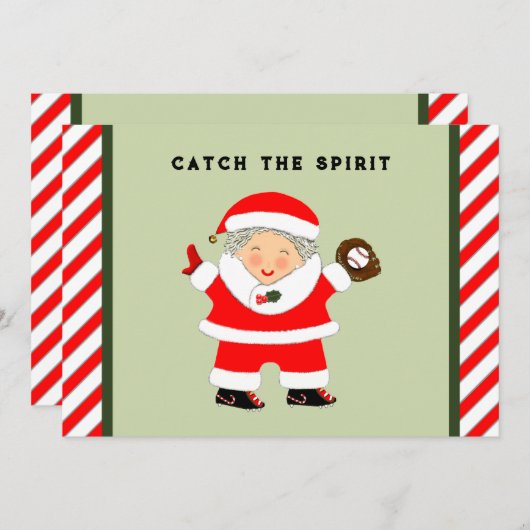 Baseball Weihnachten (Vorne/Hinten)