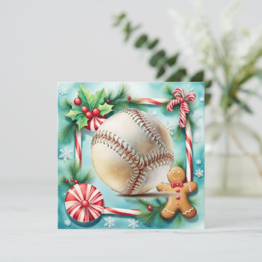 Baseball Weihnachten (Stehend Vorderseite)