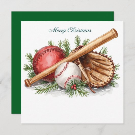Baseball Weihnachten (Vorne/Hinten)