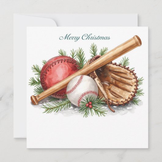 Baseball Weihnachten (Vorderseite)
