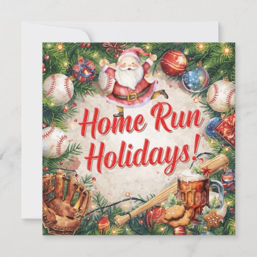 Baseball Weihnachten (Vorderseite)