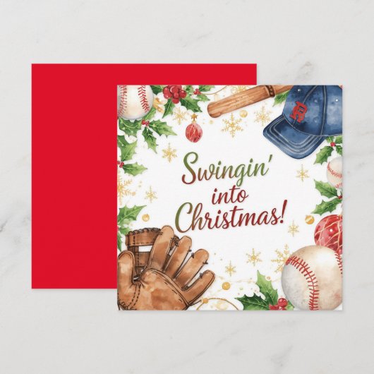 Baseball Weihnachten (Vorne/Hinten)