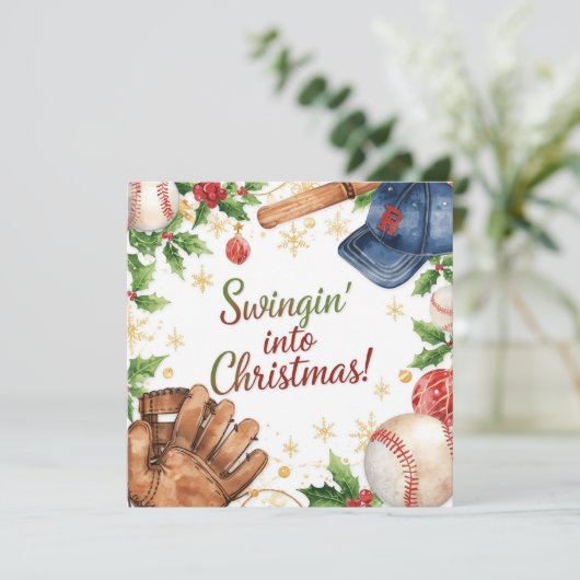 Baseball Weihnachten (Stehend Vorderseite)