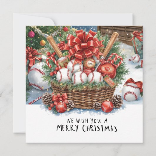 Baseball Weihnachten (Vorderseite)