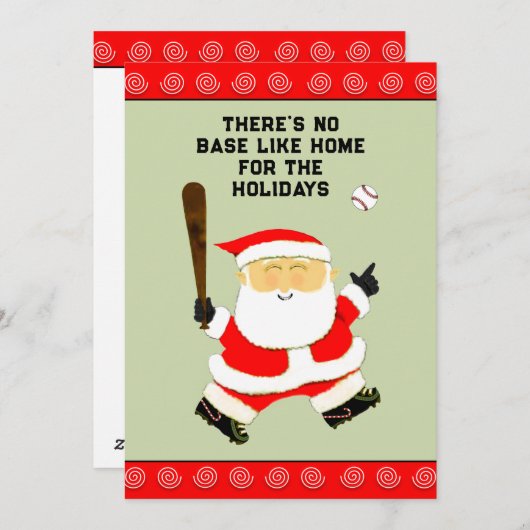 Baseball Weihnachten (Vorne/Hinten)