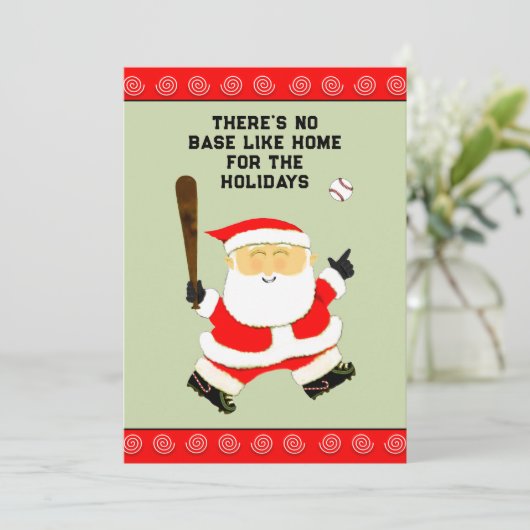 Baseball Weihnachten (Stehend Vorderseite)