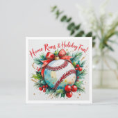 Baseball Weihnachten (Stehend Vorderseite)
