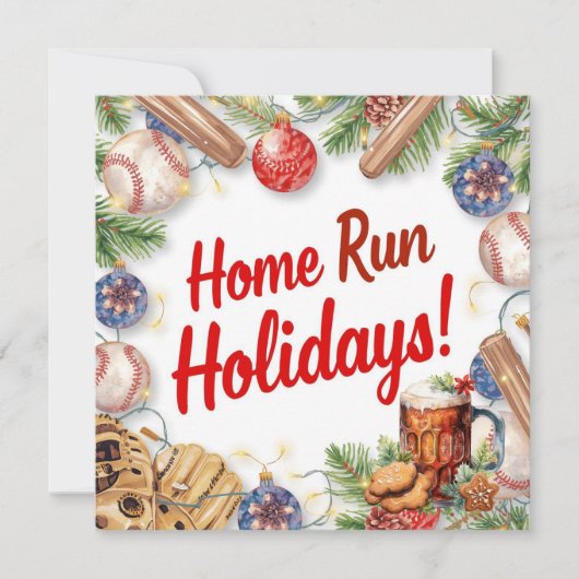 Baseball Weihnachten (Vorderseite)