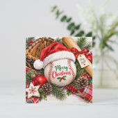 Baseball Weihnachten (Stehend Vorderseite)