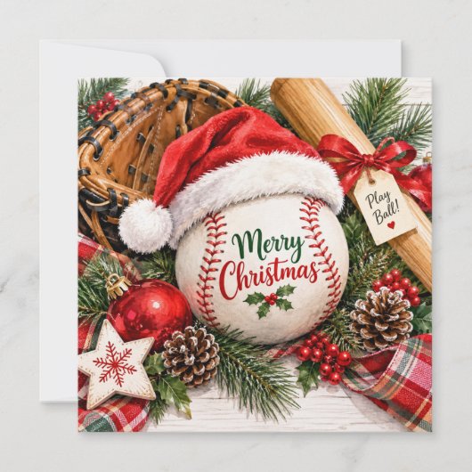 Baseball Weihnachten (Vorderseite)
