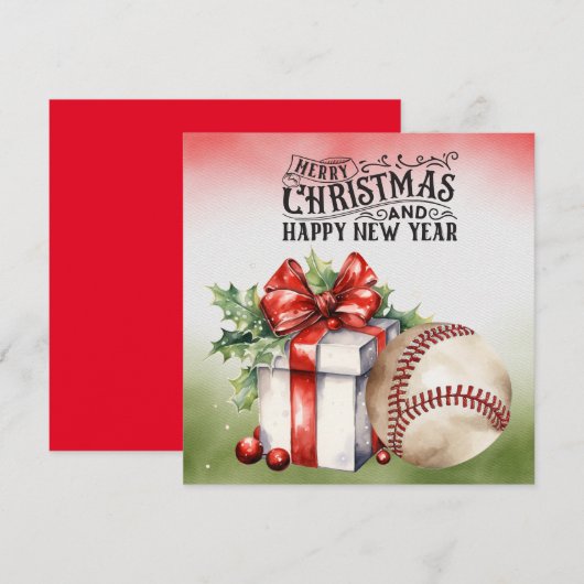 Baseball Weihnachten (Vorne/Hinten)