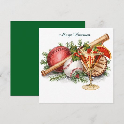 Baseball Weihnachten (Vorne/Hinten)