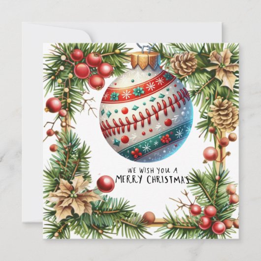 Baseball Weihnachten (Vorderseite)