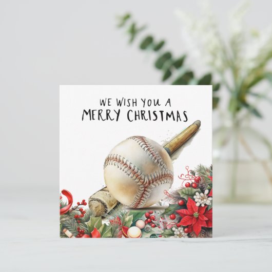 Baseball Weihnachten (Stehend Vorderseite)