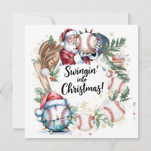 Baseball Weihnachten (Vorderseite)