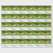 Baseball Weihnachten als Geschenkpapier (Flach)