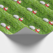 Baseball Weihnachten als Geschenkpapier (Ecke)