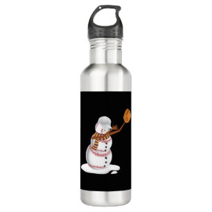 Baseball Weihnachten Dubbing Snowman Geschenk Mama Edelstahlflasche