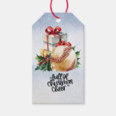 Baseball Weihnachten Geschenkanhänger (Vorderseite)