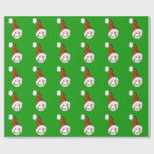 Baseball-Weihnachten Geschenkpapier (Flach)