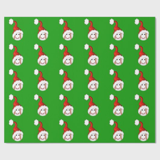 Baseball-Weihnachten Geschenkpapier (Flach)