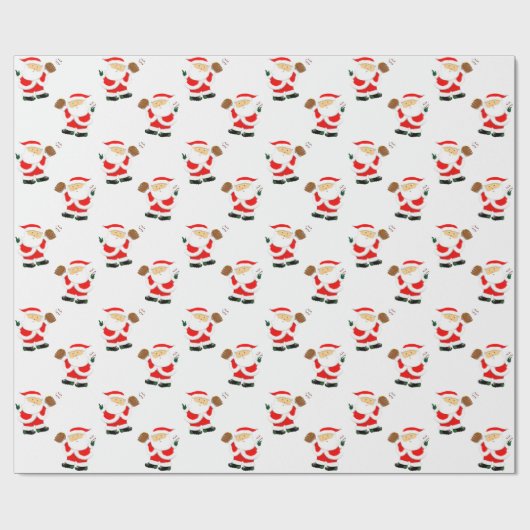 Baseball Weihnachten Geschenkpapier (Flach)