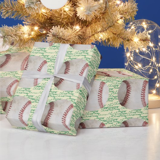 Baseball Weihnachten Geschenkpapier (Feiertage)