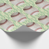Baseball Weihnachten Geschenkpapier (Ecke)