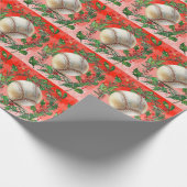 Baseball Weihnachten Geschenkpapier (Ecke)