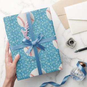 Baseball Weihnachten Geschenkpapier