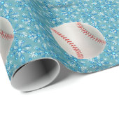 Baseball Weihnachten Geschenkpapier (Rolleneckpunkt)