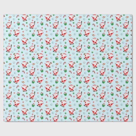 Baseball Weihnachten Geschenkpapier (Flach)