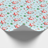 Baseball Weihnachten Geschenkpapier (Ecke)