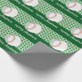 Baseball Weihnachten Geschenkpapier (Ecke)