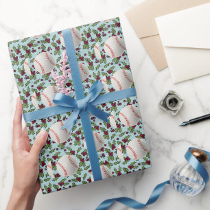 Baseball Weihnachten Geschenkpapier