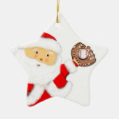 Baseball Weihnachten Keramik Ornament (Vorne)