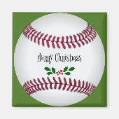Baseball Weihnachten Magnet (Vorne)