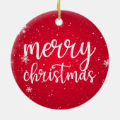 Baseball Weihnachten mit Ball und Teddy Bären Keramik Ornament (Hinten)