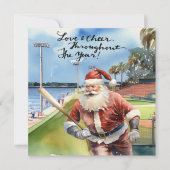 Baseball Weihnachten mit dem Weihnachtsmann (Vorderseite)